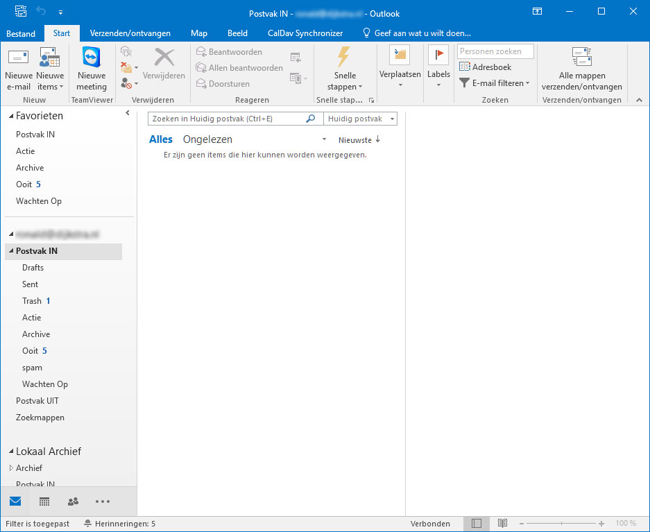 Zero Inbox met Microsoft Outlook